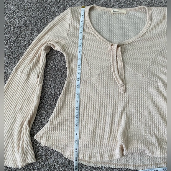 Peach Love Fitted Cream Blouse - Picture 5 of 6